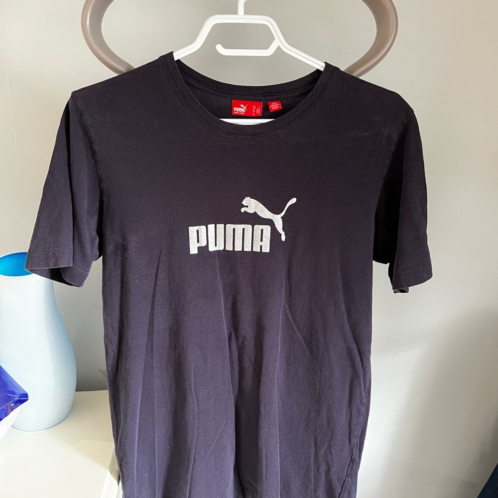 🌻3/25$ Vintage Puma t-shirt - navy - small